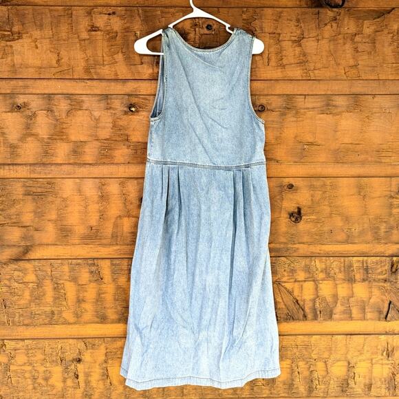 Vintage Truly Yours Dress Women's Size 10P Denim Button Down Jumper - Picture 8 of 8